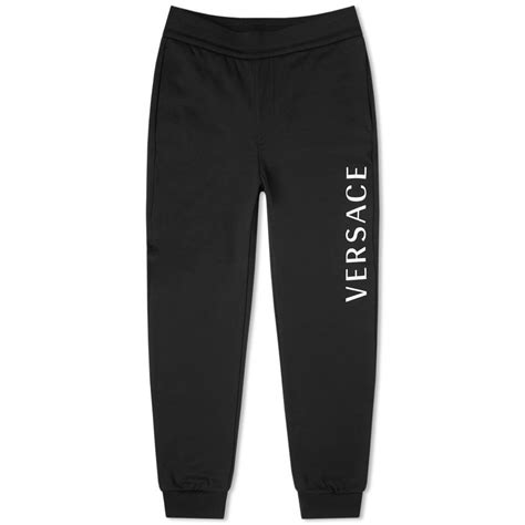 versace womens cotton logo sweatpants zip pockets|Versace pants size 44.